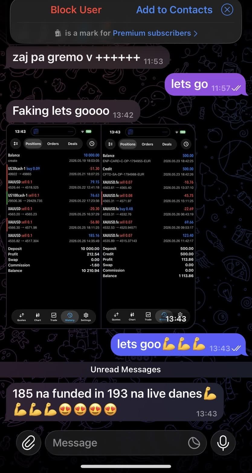 Trading result 1